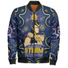 Melbourne Storm Bomber Jacket Aboriginal Pattern Inspired Victory Is Ours