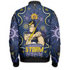 Melbourne Storm Bomber Jacket Aboriginal Pattern Inspired Victory Is Ours