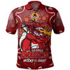 St. George Illawarra Dragons Polo Shirt Aboriginal Pattern Inspired Victory Is Ours