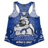 Canterbury-Bankstown Bulldogs Women Racerback Singlet Aboriginal Pattern Inspired Victory Is Ours