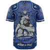 Canterbury-Bankstown Bulldogs Baseball Shirt Aboriginal Pattern Inspired Victory Is Ours