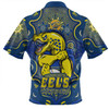 Parramatta Eels Zip Polo Shirt Aboriginal Pattern Inspired Victory Is Ours