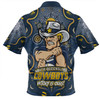 North Queensland Cowboys Zip Polo Shirt Aboriginal Pattern Inspired Victory Is Ours