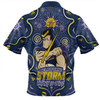 Melbourne Storm Zip Polo Shirt Aboriginal Pattern Inspired Victory Is Ours