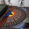 Australia Area Rug - Didgeridoo Australia Rug Aboriginal Dot Painting