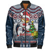 Sydney Roosters Bomber Jacket Aussie Ugly Christmas For Die Hard Fan Supporters
