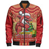 Redcliffe Dolphins Bomber Jacket Aussie Ugly Christmas For Die Hard Fan Supporters