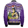 Melbourne Storm Bomber Jacket Aussie Ugly Christmas For Die Hard Fan Supporters