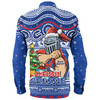 Newcastle Knights Long Sleeve Shirt Aussie Ugly Christmas For Die Hard Fan Supporters