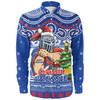 Newcastle Knights Long Sleeve Shirt Aussie Ugly Christmas For Die Hard Fan Supporters
