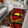 Australia Area Rug - Australia Aboriginal Dots With Didgeridoo