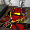 Australia Area Rug - Australia Aboriginal Dots With Didgeridoo