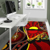 Australia Area Rug - Australia Aboriginal Dots With Didgeridoo