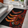 Australia Aboriginal Area Rug - Aboriginal Boomerangs With Dot Painting Pattern