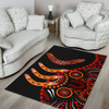 Australia Aboriginal Area Rug - Aboriginal Boomerangs With Dot Painting Pattern