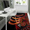 Australia Aboriginal Area Rug - Aboriginal Boomerangs With Dot Painting Pattern