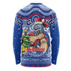 Newcastle Knights Long Sleeve T-shirt Aussie Ugly Christmas For Die Hard Fan Supporters