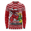 St. George Illawarra Dragons Long Sleeve T-shirt Aussie Ugly Christmas For Die Hard Fan Supporters