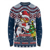Sydney Roosters Long Sleeve T-shirt Aussie Ugly Christmas For Die Hard Fan Supporters