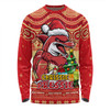 Redcliffe Dolphins Long Sleeve T-shirt Aussie Ugly Christmas For Die Hard Fan Supporters