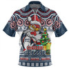 Sydney Roosters Zip Polo Shirt Aussie Ugly Christmas For Die Hard Fan Supporters