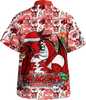 St. George Illawarra Dragons Hawaiian Shirt Merry Ugly Christmas Comic Style