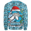 Cronulla-Sutherland Sharks Sweatshirt Merry Ugly Christmas Comic Style