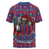 Newcastle Knights T-Shirt Merry Ugly Christmas Comic Style
