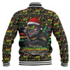 Penrith Panthers Baseball Jacket Merry Ugly Christmas Comic Style