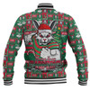 South Sydney Rabbitohs Baseball Jacket Merry Ugly Christmas Comic Style
