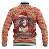 Redcliffe Dolphins Baseball Jacket Merry Ugly Christmas Comic Style
