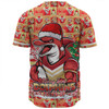 Redcliffe Dolphins Baseball Shirt Merry Ugly Christmas Comic Style