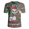 South Sydney Rabbitohs Rugby Jersey Merry Ugly Christmas Comic Style