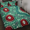 Australia Quilt Bed Set Aboriginal Dot Painting Artwork