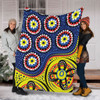 Australia Blanket A Bright And Colorful Background With Aboriginal Inspired Dot Art