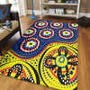 Australia Area Rug A Bright And Colorful Background With Aboriginal Inspired Dot Art