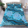 Australia Bedding Set Painting Illustration With Dot Art In Aboriginal Style