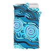 Australia Bedding Set Painting Illustration With Dot Art In Aboriginal Style