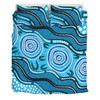 Australia Bedding Set Painting Illustration With Dot Art In Aboriginal Style