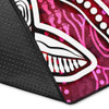 Australia Aboriginal Area Rug - Sea Turtle With Indigenous Patterns (Pink)