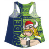 Canberra Raiders Women Racerback Singlet Merry Ugly Xmas Nordic Pattern Style