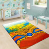 Australia Aboriginal Area Rug - Australia Kangaroo Sky