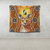 Australia Tapestry Aboriginal Kangaroo Dreaming With Dot Art