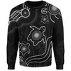 Australia Sweatshirt Aboriginal Turtle Dreaming Journey Featuring Dot Art