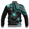 Australia Baseball Jacket Aboriginal Turtle Dreaming Journey Featuring Dot Art