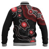 Australia Baseball Jacket Aboriginal Turtle Dreaming Journey Featuring Dot Art