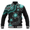 Australia Baseball Jacket Aboriginal Turtle Dreaming Journey Featuring Dot Art