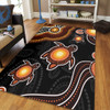 Australia Area Rug Aboriginal Turtle Dreaming Journey Featuring Dot Art