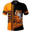 Wests Tigers Polo Shirt - Wests Tigers Mascot Quater Style Ver.1
