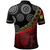 Australia Polo Shirt - Aboriginal Flags & Dot Acrylic Paint Style Naidoc